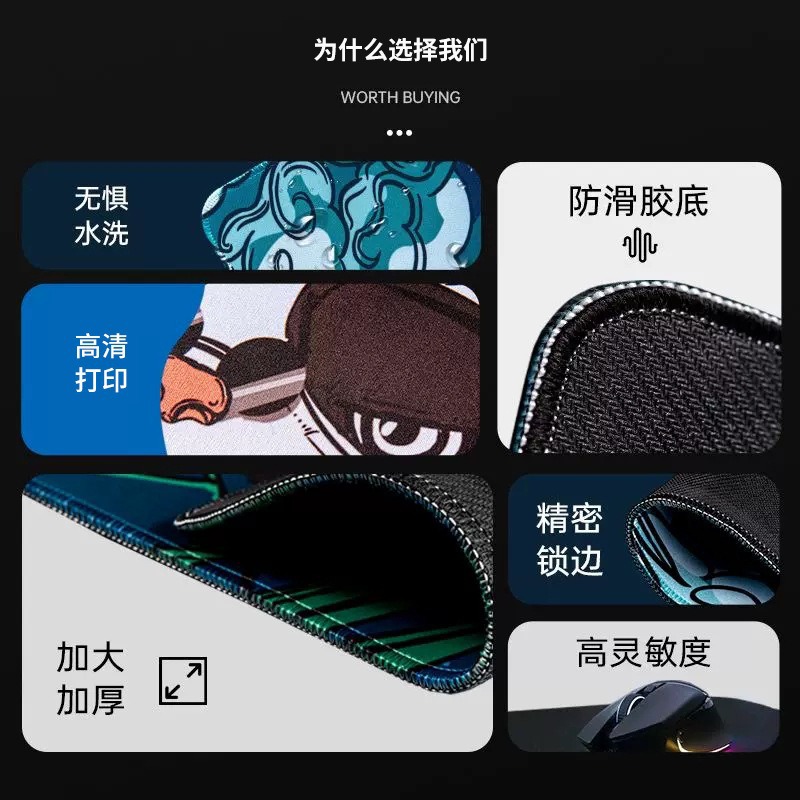 Manufacturer Mouse Pad Low Price Direct Sales Advertising Design Heated Mouse Pad Universal Gift Advertising Mouse Pad Customization