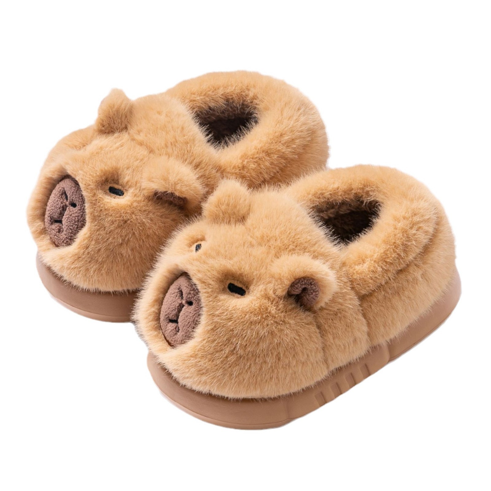 Children's Cotton Shoes Winter New Kidsren's Cotton Slippers Bag with Baby Cute Plush Home Shoes Boys' Warm Cotton Shoes