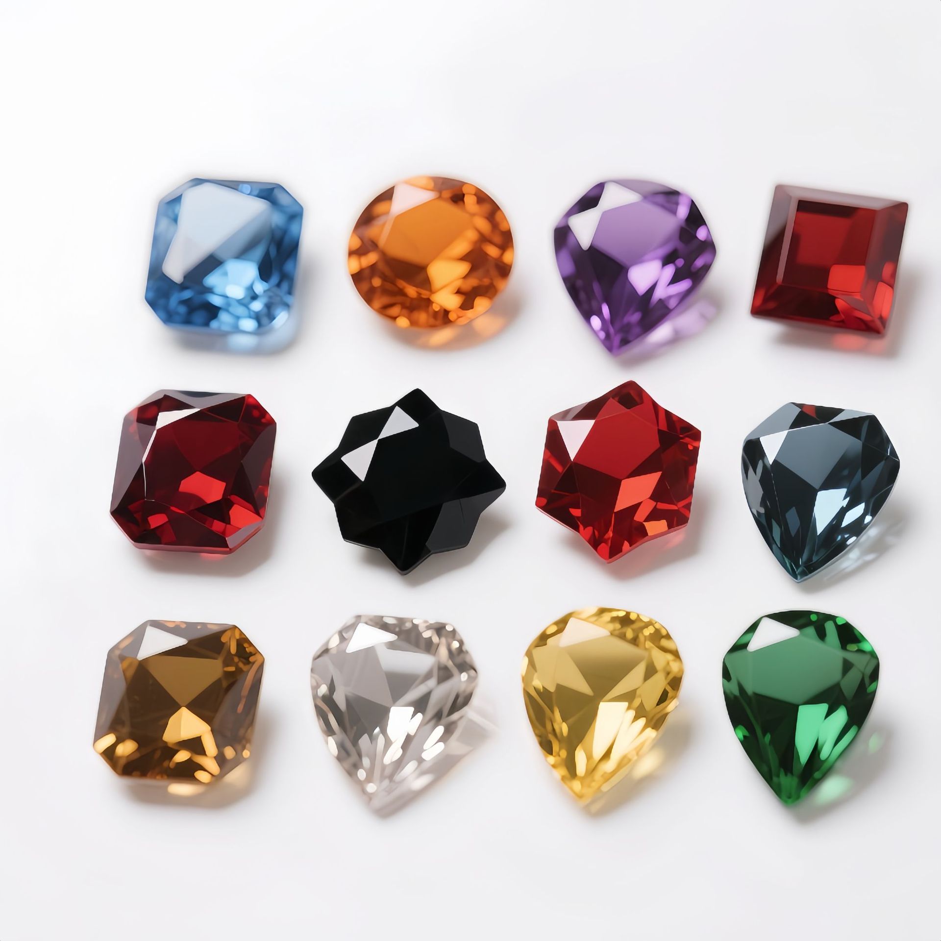 [Processing and Customization] Source Manufacturer Custom-Made Hand-Sewn Claw Prong Rhinestones, DIY Pointed-Back Rhinestones, Flat-Back Rhinestones, Cross-Border Exclusive Supply