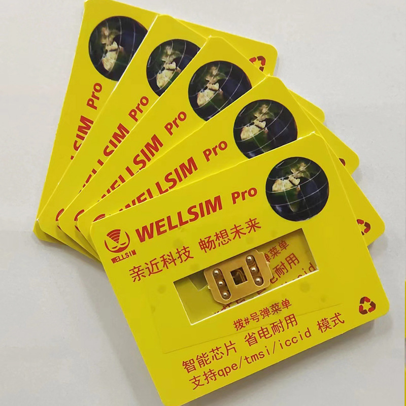 Wellsim Pro New Version Single-Sided Adhesive Universal Card Sticker Is Suitable for All 6-16Pm Series