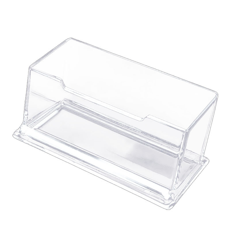 Transparent Business Card Box Business Card Display Rack Business Card Holder LOGO Printing Advertising Business Card Storage Box Desktop Decoration