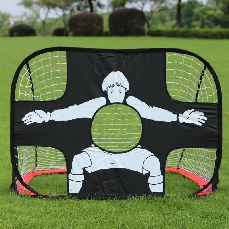 Two-in-one portable foldable mobile children's football Gate football tennis stand multifunctional training toy ball stand