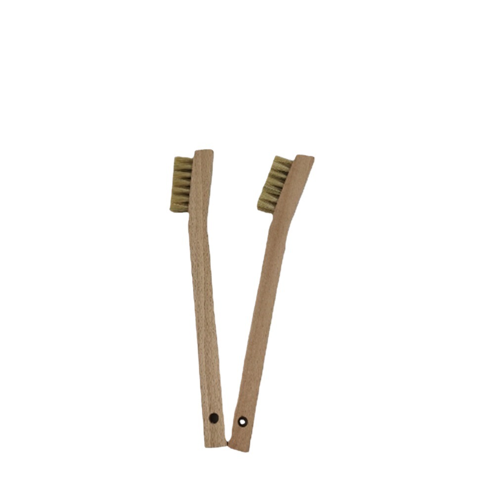 Beech Wood Handle Bristle Toothbrush Electronic Factory Pig Hair Anti-Static Brush Wooden Handle Bristle Wire Brush