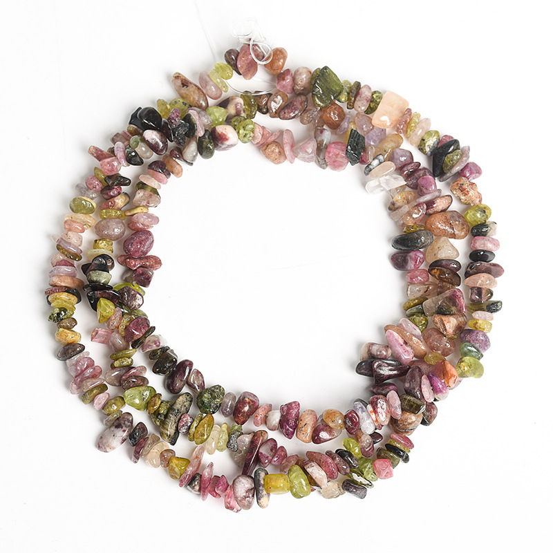 Gravel loose beads DIY jewelry accessories colored stones with crystal gravel semi-finished irregular beaded turquoise