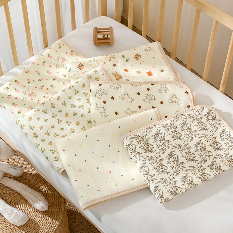 Class a Crepe Diaper Pad Waterproof Breathable Baby Newborn Bed Sheets Large Size Mattress Washable Aunt Pad