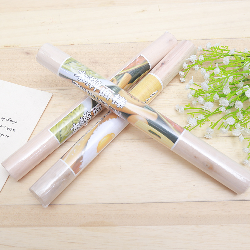 One yuan good rolling pin dumpling making leather stick kitchen tools non-food solid wood rolling stick rolling stick rolling stick