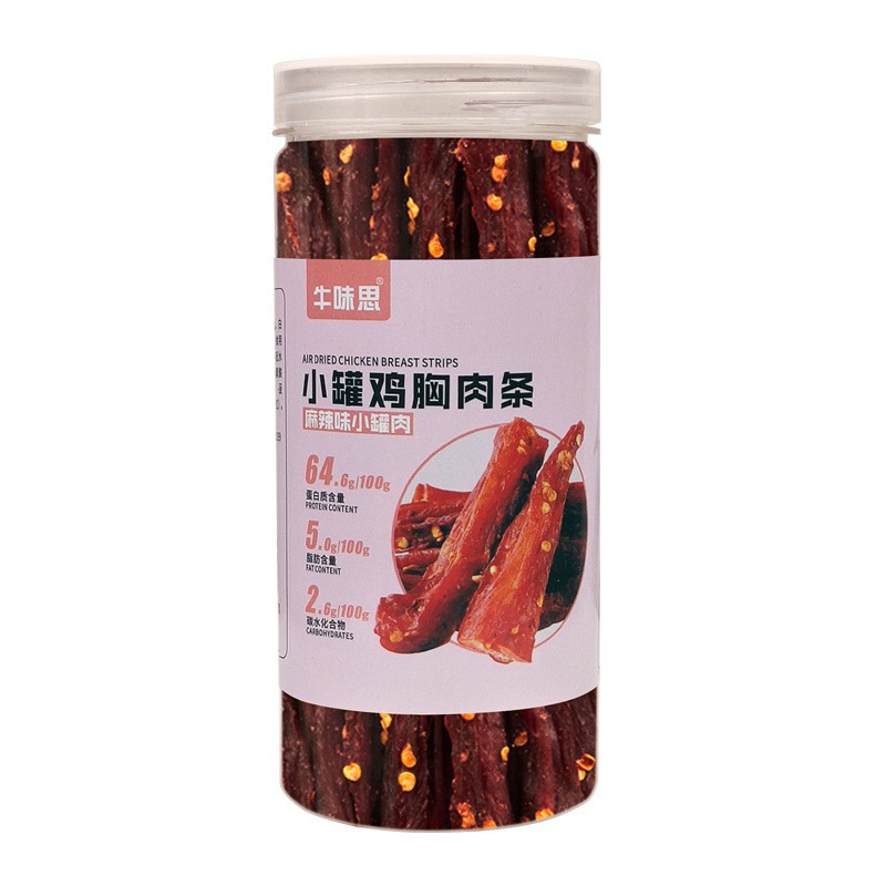 Air-dried chicken jerky chicken breast jerky chicken strip brush fat chew snack snack food manufacturers wholesale