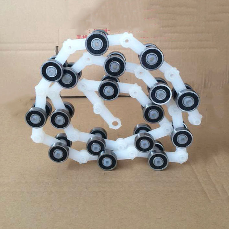 Suitable for Schindler Escalator Return Chain 17-Section Single and Double Fork Handrail with Return Chain Pulley Group Elevator Parts