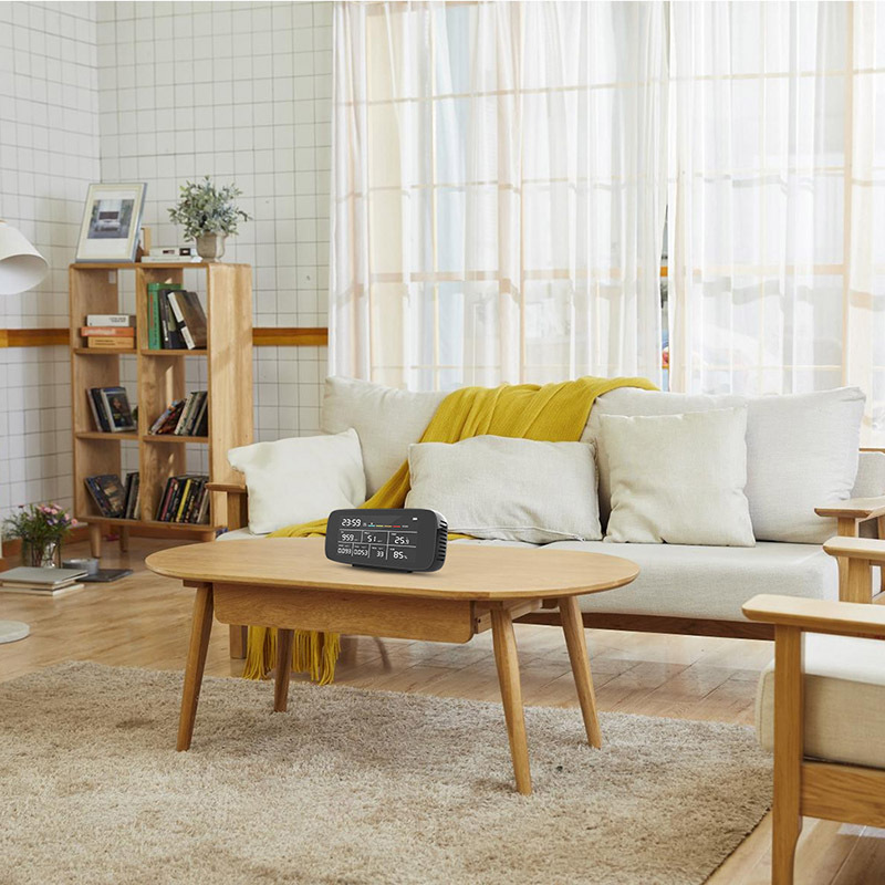 Nine-In-One Multifunctional Air Quality Detector Carbon Dioxide Dust Pm2.5 Formaldehyde Tvoc