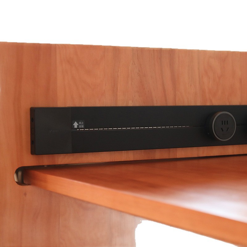 Solid Wood Nordic Island Table Set for Home Use, Integrated Dining Table, Extendable, Simple and Multifunctional Storage, Natural Wood Color