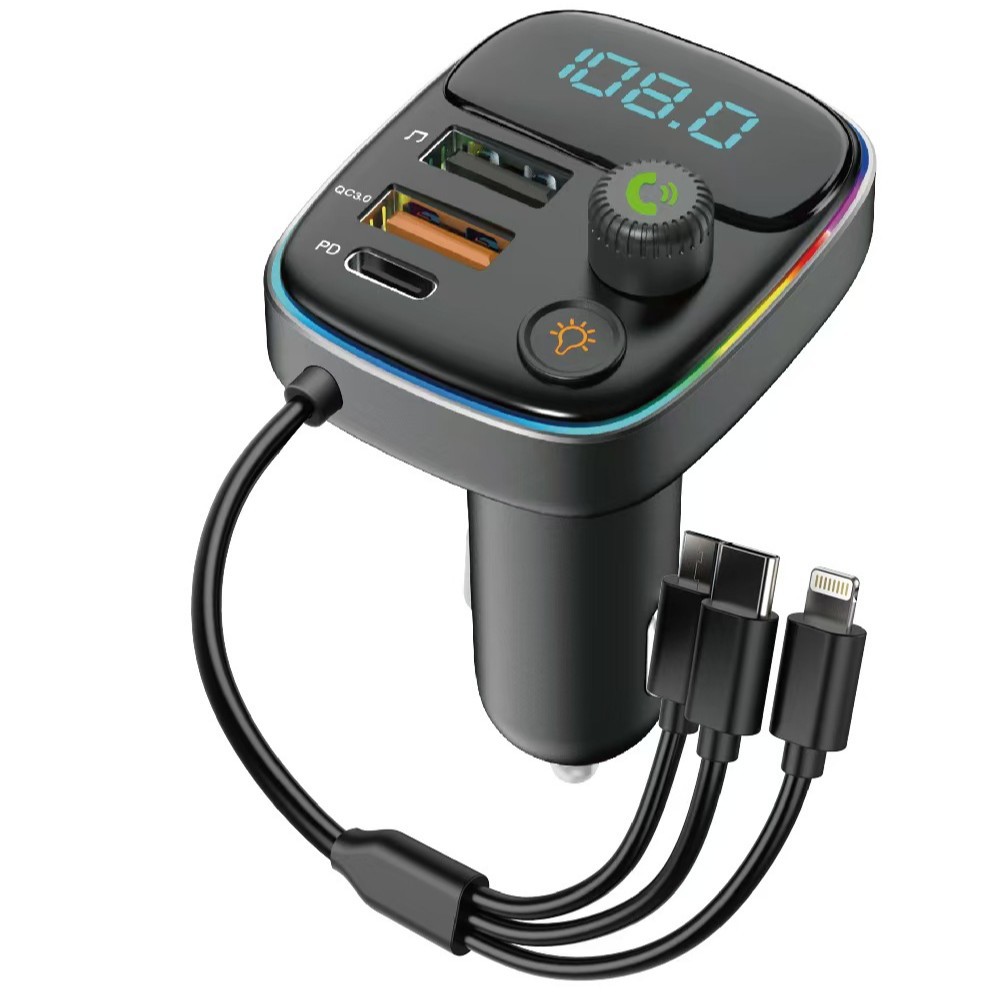 Q5 car Bluetooth receiver 5.0 lossless sound quality multifunctional USB flash disk with music MP3 player charger fast