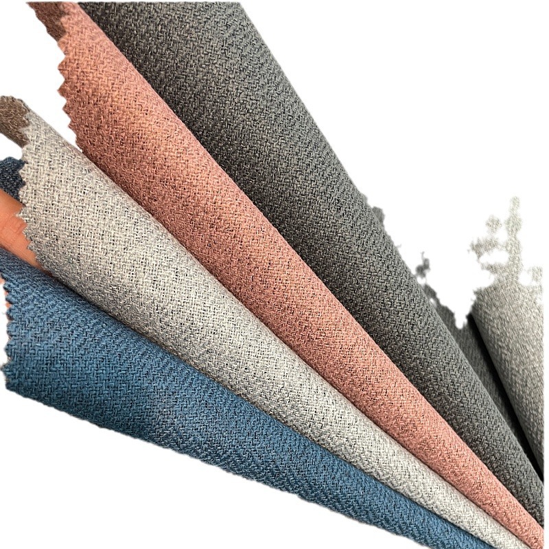 Modern Simple Solid Color Full Shading Nano Cotton Hemp Curtain Hotel Engineering Cross-border Foreign Trade Finished Curtain Fabric