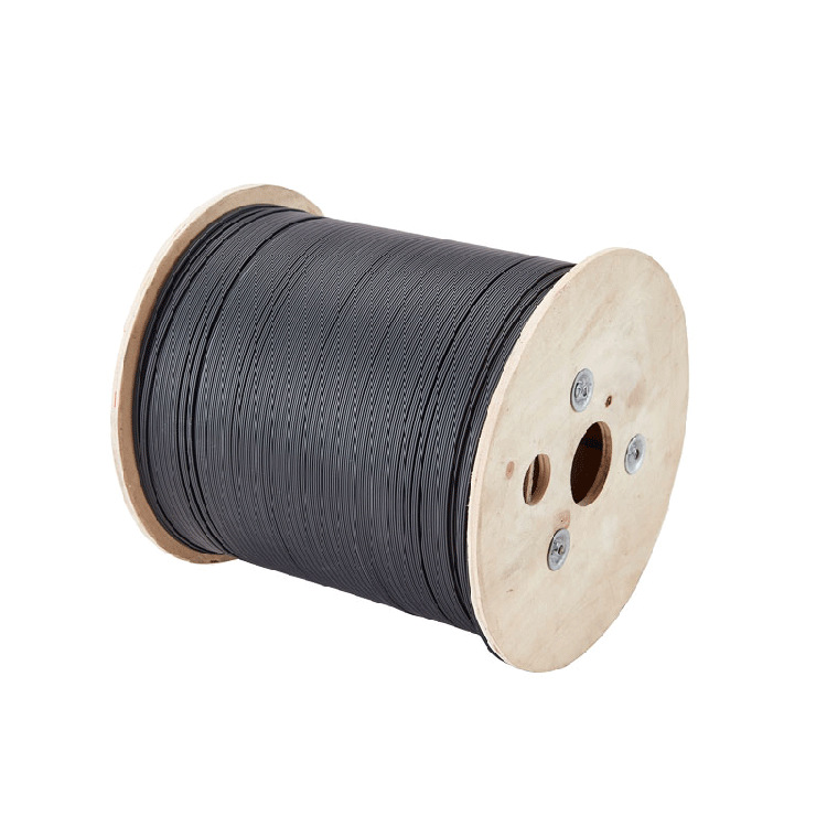 FTTH leather cable outdoor 1 Core 3 steel wire optical fiber cable telecom Unicom mobile broadband household optical cable factory