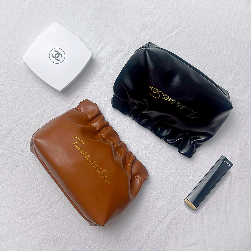 New storage bag shrapnel bag travel portable lipstick fold bag cosmetic bag portable data cable change cloud bag