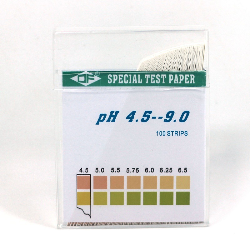 Экспортная нейтральная упаковка DF двухцветная тестовая бумага pH 4.5-9.0 Тест pH Тест качества воды