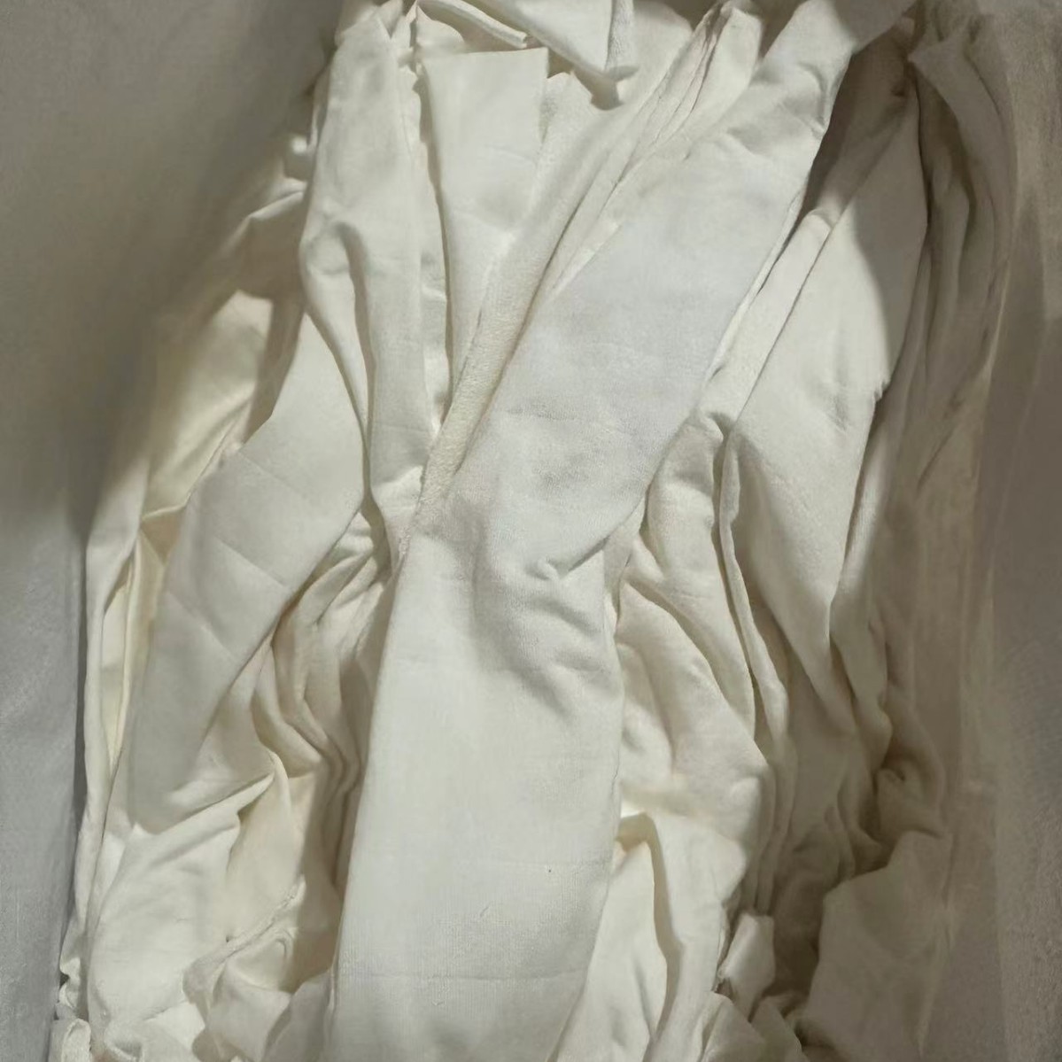 White [Milk White] Pure Cotton Industrial Machine Wiping Cloth, Industrial Rag, Absorbs Water and Oil, Does Not Shed Lint, Contains Cotton 95