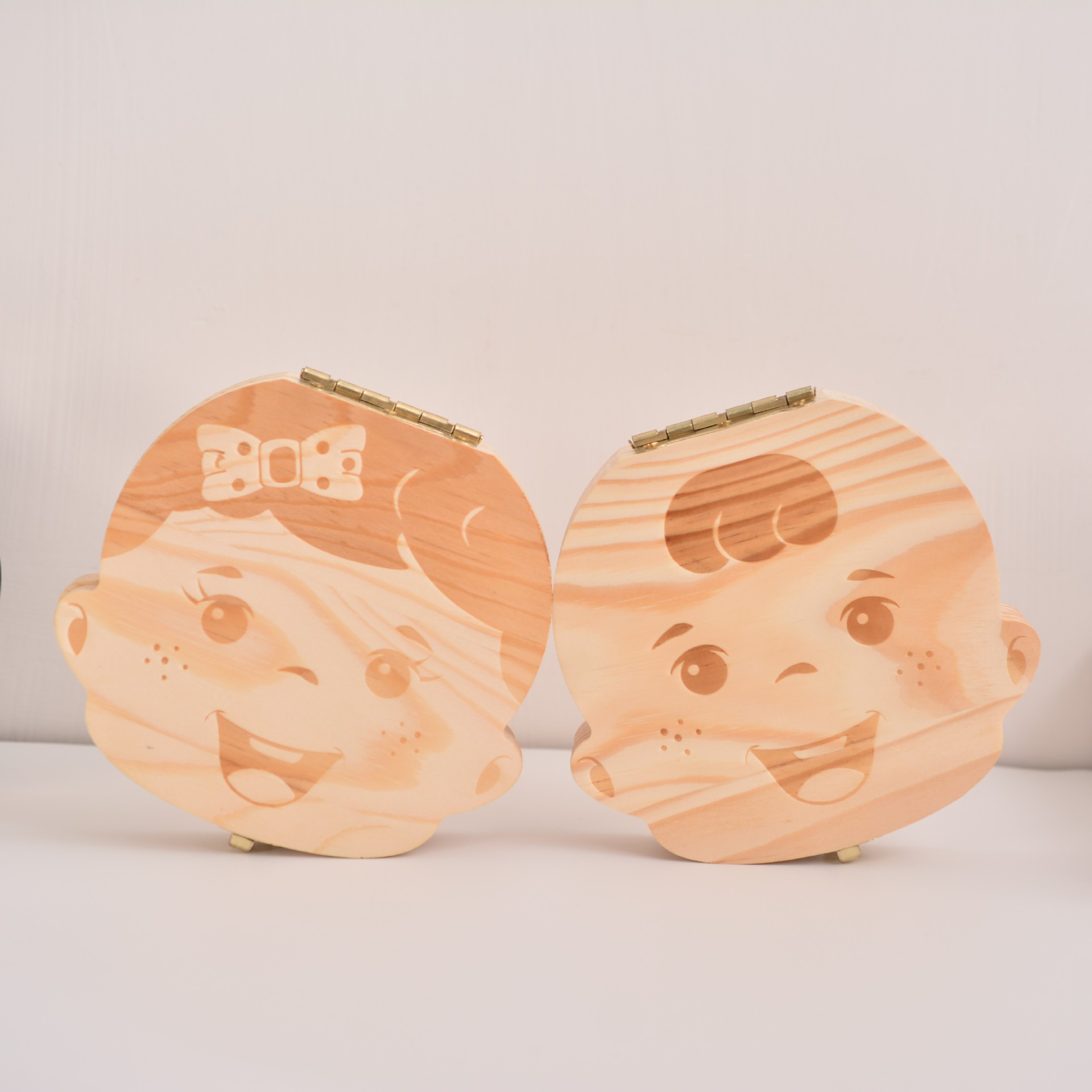 Коробка для зубов из массива дерева, коробка для хранения молочных зубов, коробка для сбора зубов детей