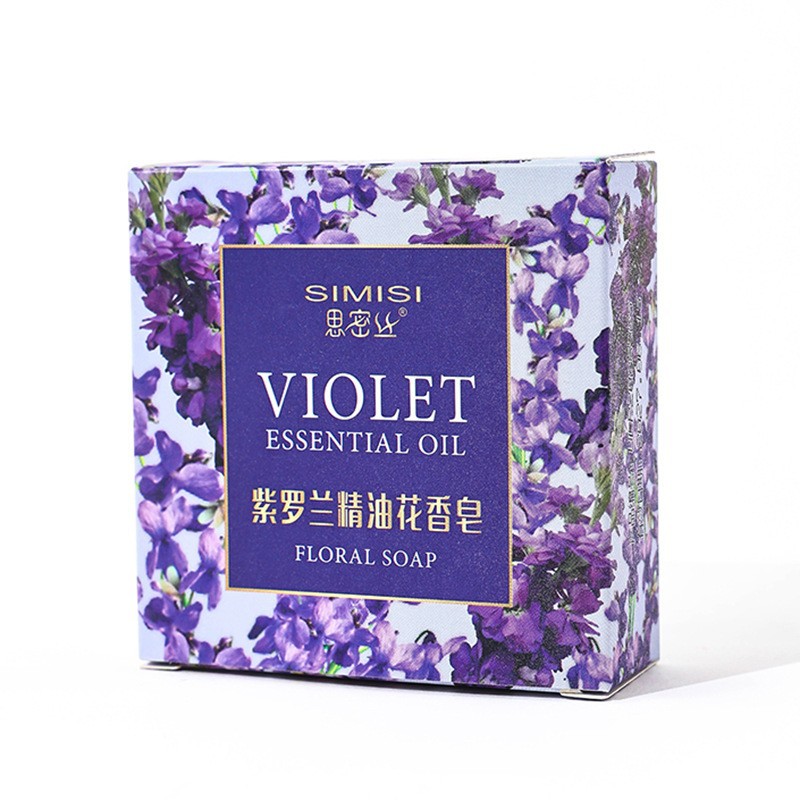 [Sims] Violet Oil Soap Hand-made Soap Cleans and Moisturizes 80G