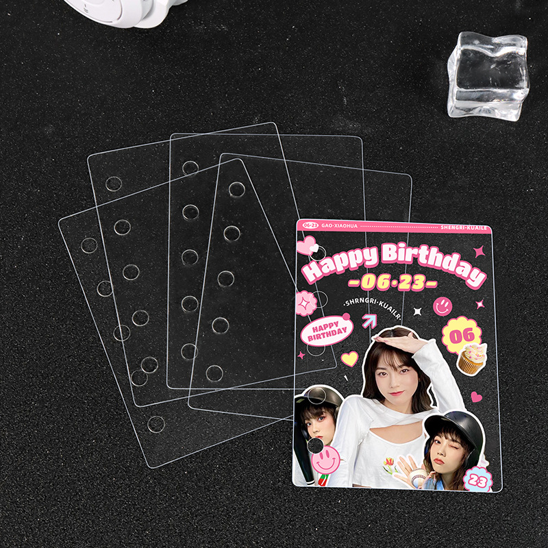 Pet Transparent Loose-Leaf Divider M5A6A7 Protective Pad Notebook DIY Pad Card Album Bezel Inner Page Wholesale