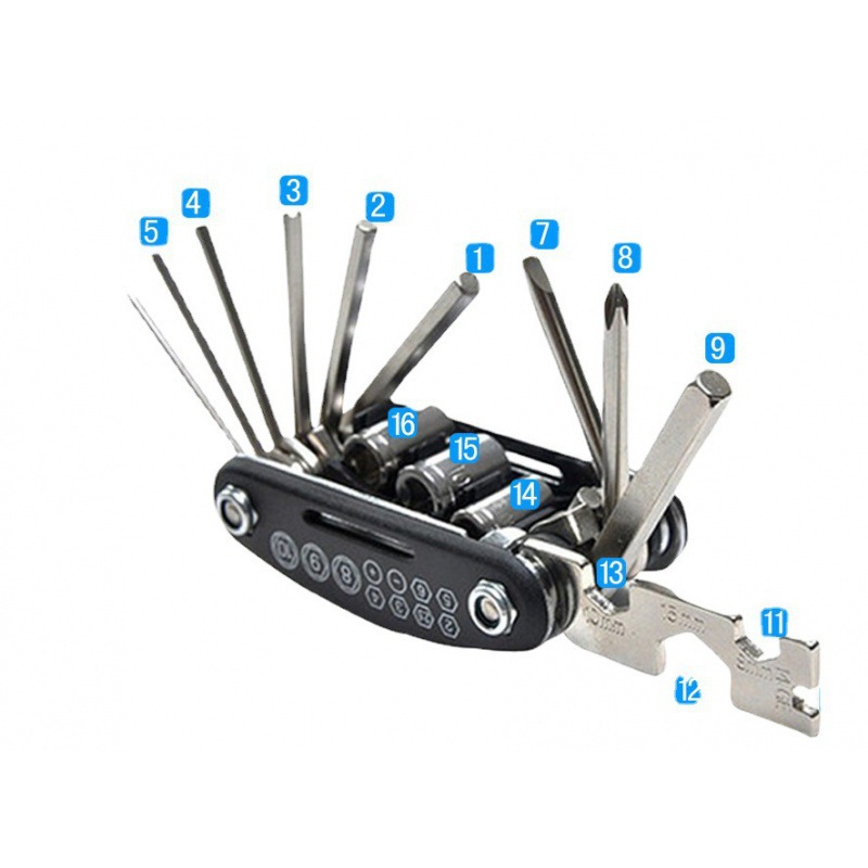 Bicycle Small Tool Kit Wrench Portable Folding Mountain Bike Portable Accessories Cycling Multifunctional Mountain Bike