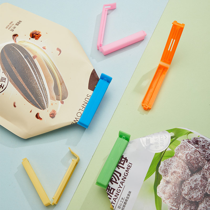 Plastic sealing clip tea clip food preservation snack bag moisture-proof sealing clip gift manufacturer can set logo