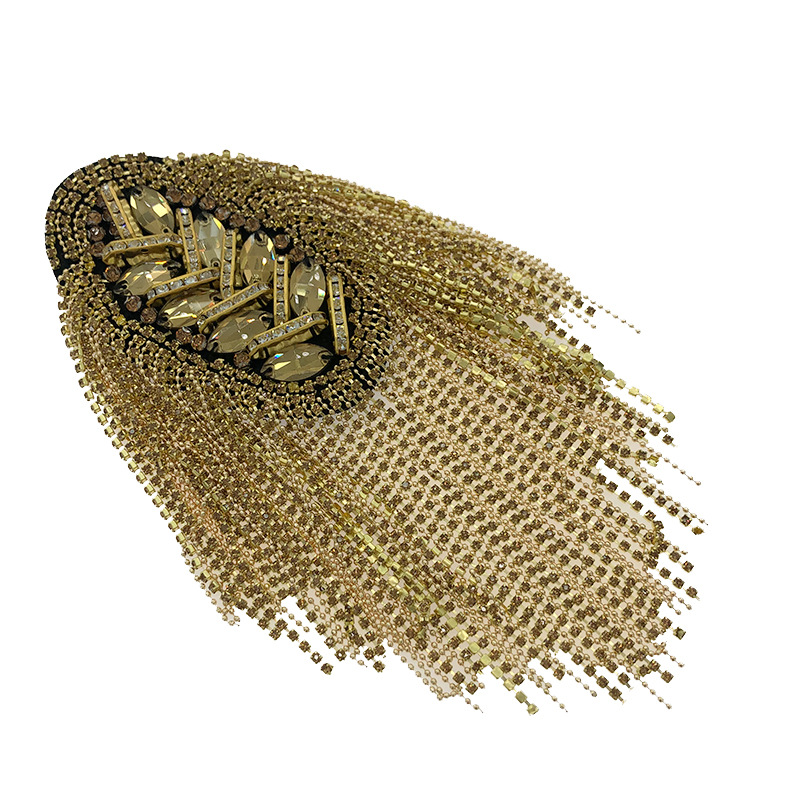 Manufacturers of various fashion nail chains DIY epaulets can be produced and processed in styles of nail bead clothing accessories