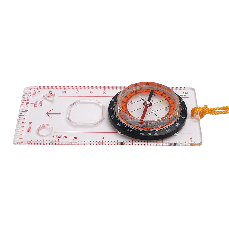 Factory DC45-5C outdoor compass multi-function north pointer survival map ruler supplies scale wholesale