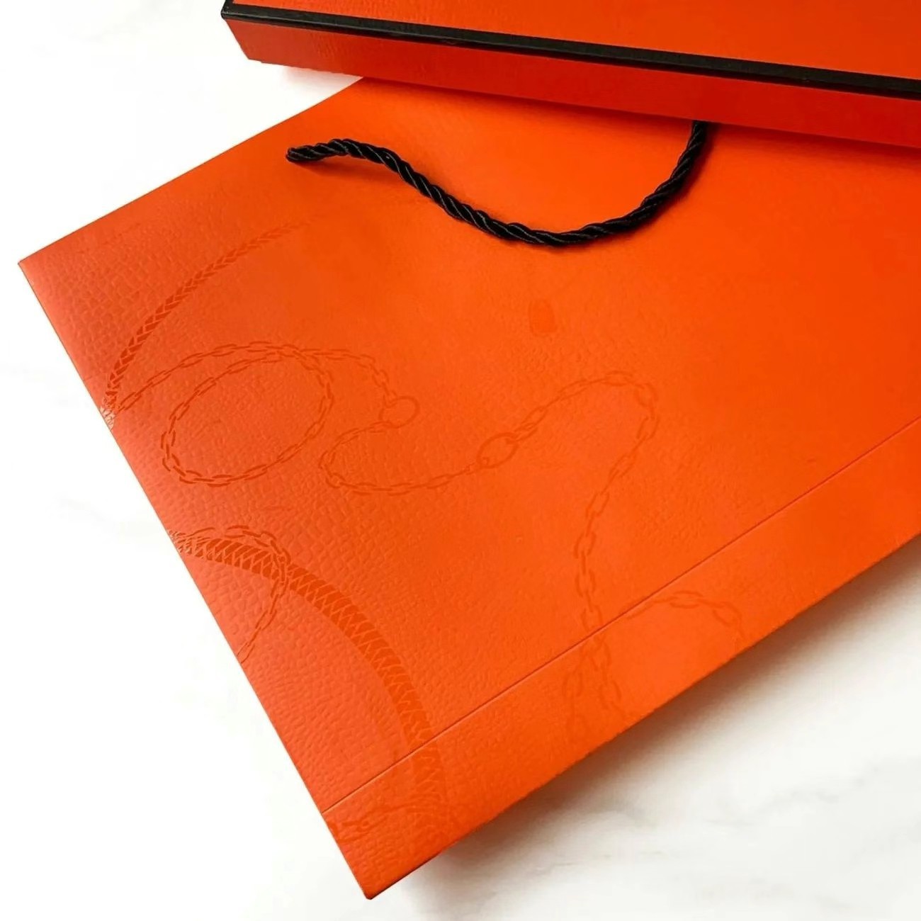 No return, no change ~ scarf packaging gift box suit orange empty box handbag two-piece silk scarf shawl premium
