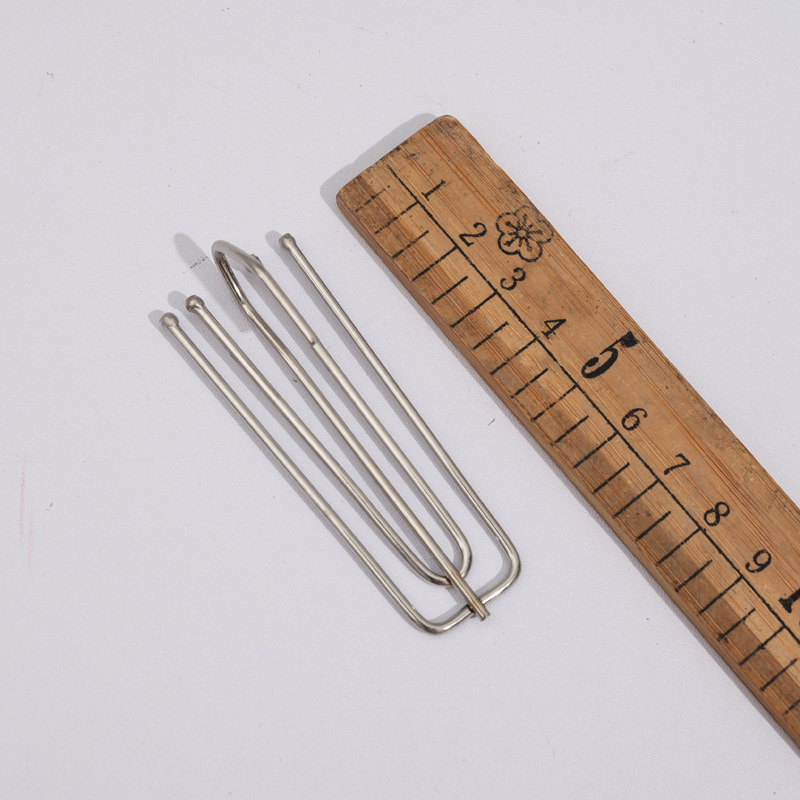 Curtain Cloth with Four-fork Hook Household Curtain Hook Paint Four-claw Hook Five-finger Hook Stainless Steel Curtain Hook