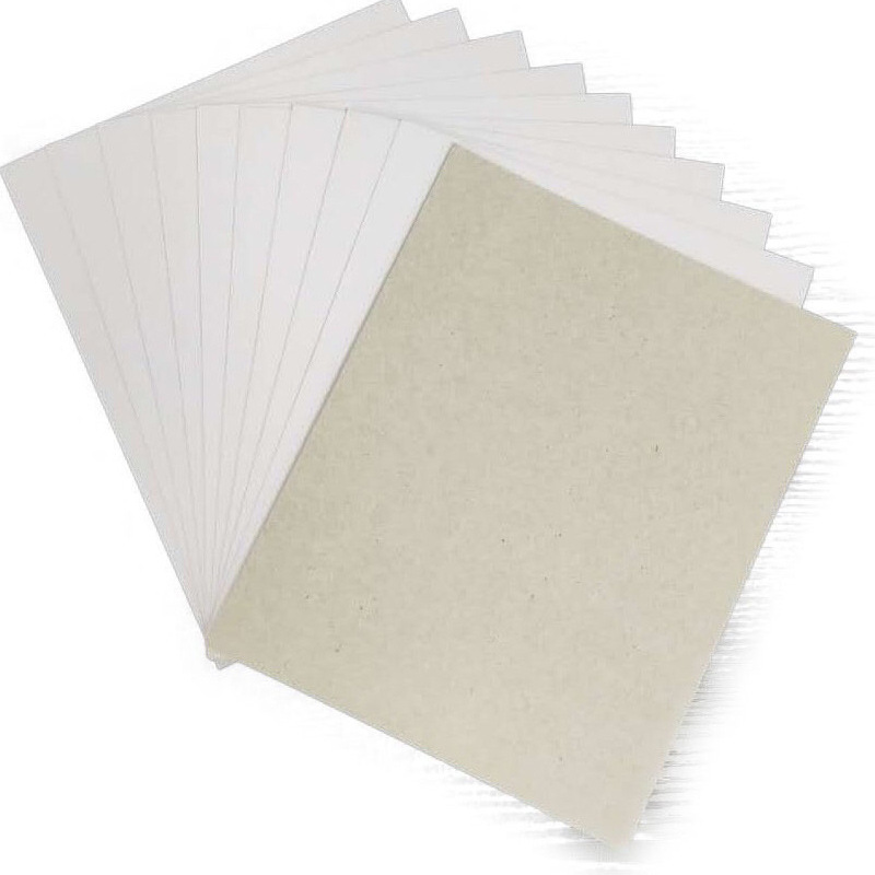 Spot white cardboard double-sided white cardboard clothing packaging lining A4 cardboard gray bottom socks board (lining board) wholesale