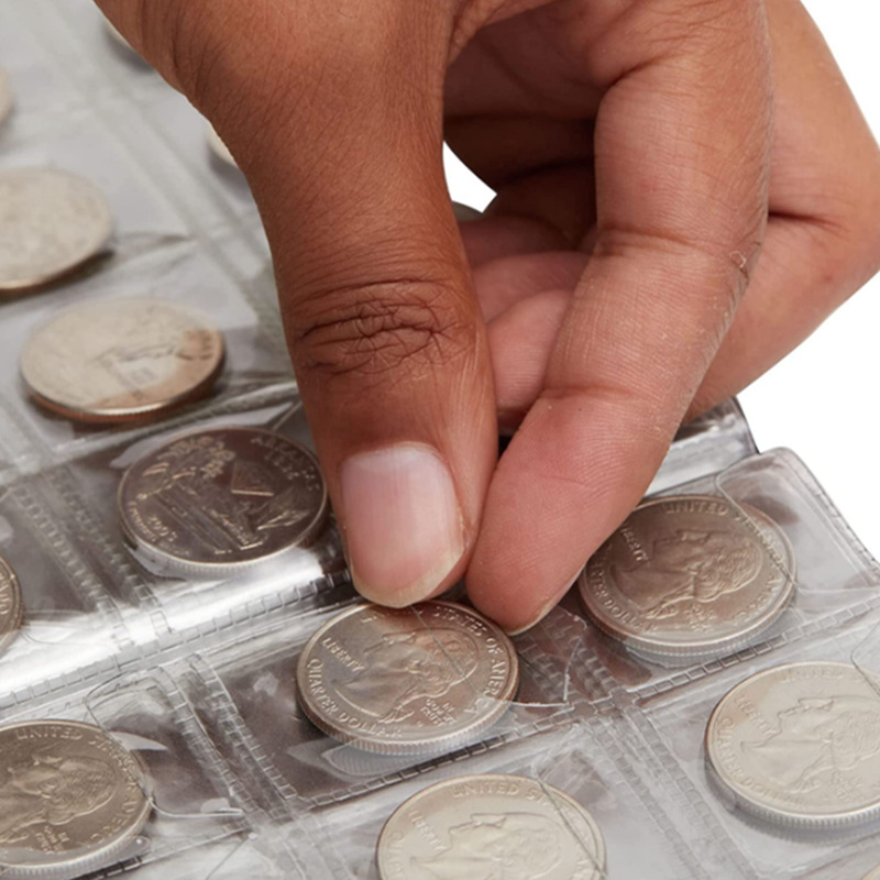 240 Large-Capacity Flip-Top Bronze Coin Storage Album Commemorative Coin Collection Coin Collection Book Wholesale