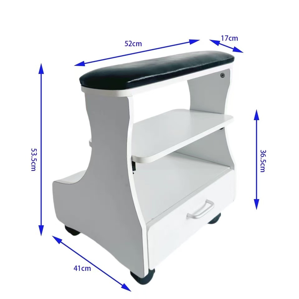 Foreign Trade Manicure Stool Can Hold Manicure Equipment, Manicure Foot Rest, Foot Massage Center, Beauty Salon Foot Stool, Pedicure Stool, Removable