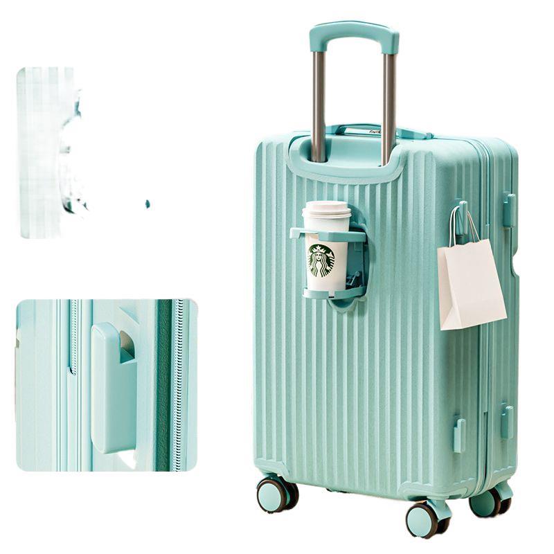 Front-Opening Multifunctional Suitcase, Women's Travel Trolley Case, Sturdy Student Universal Wheel Password Box, Men's Suitcase
