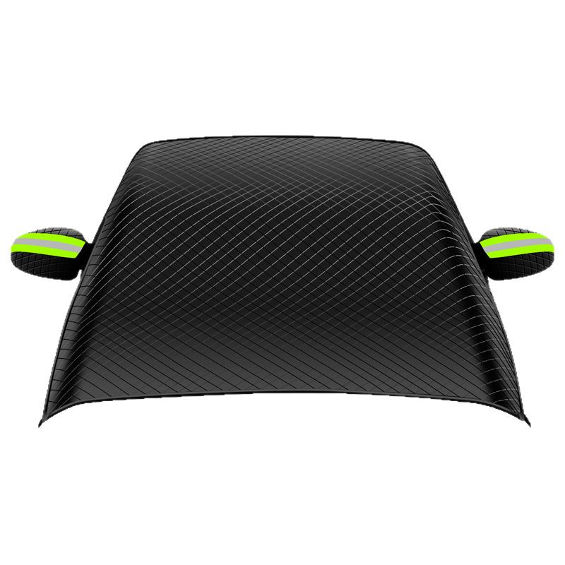 Oxford Cloth Car Snow Cover, Front Windshield Anti-Freeze Cover, Anti-Frost and Snow-Proof Winter Half-Cover Car Cover, Sunshade Car Cover