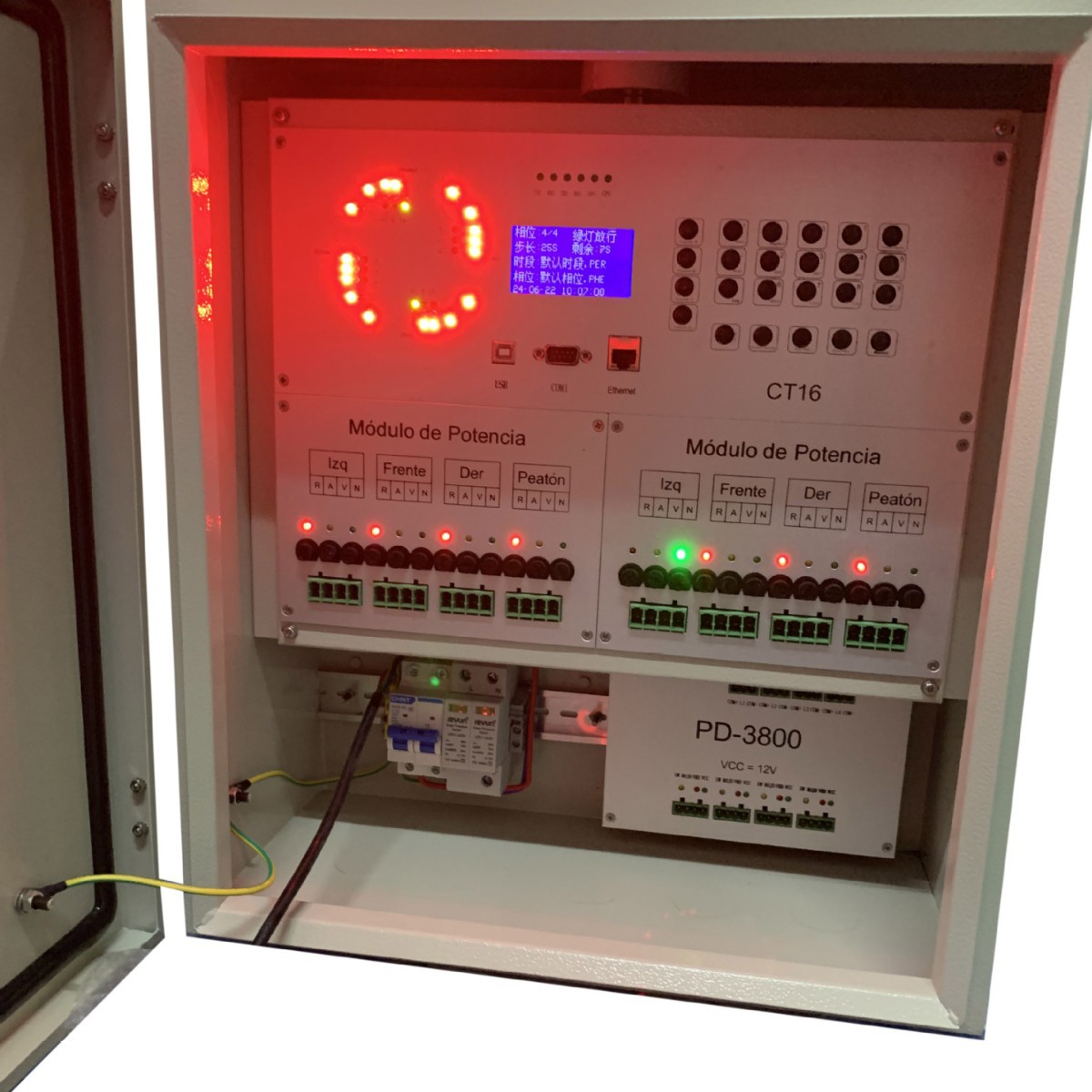 Atc-3600 Signal Control Machine Traffic Light Controller Traffic Light Controller 24 Channels 36 Channels 48 Channels