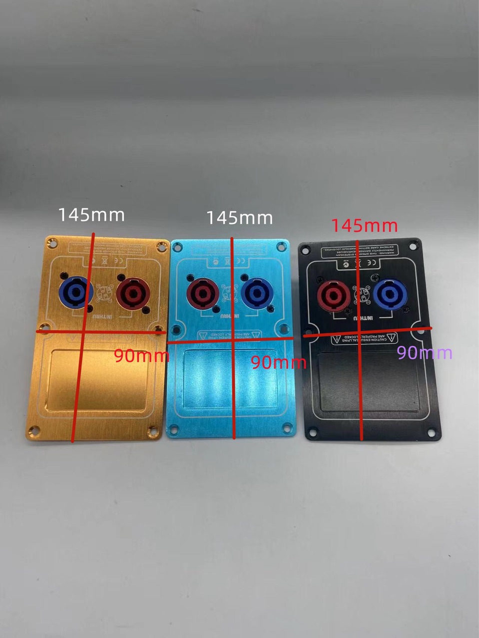 Multicolor High-Grade Aluminum Alloy Plate Speaker Multifunctional Aluminum Plate 90mm 145mm Aluminum Alloy Plate