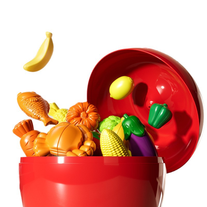 Children's fruit can be peeled Christmas Eve gift toys play house durian can bite simulation vegetables