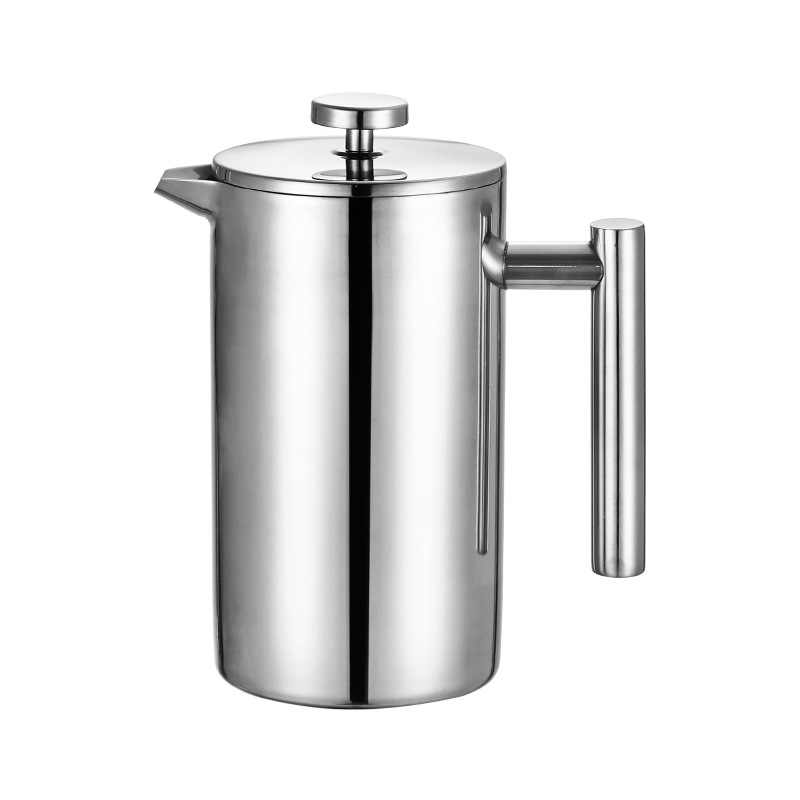 304 French Press French Hand Coffee Pot Restaurant Cafe Double Layer Stainless Steel Multifunctional Hand Pot