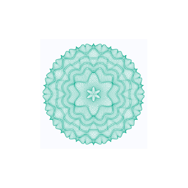 Provide Anti-Counterfeiting Design, Miniature Relief Broken Pen Flower, Multi-Directional Unlocking, Miniature Hand-Carved Lace Latent Image