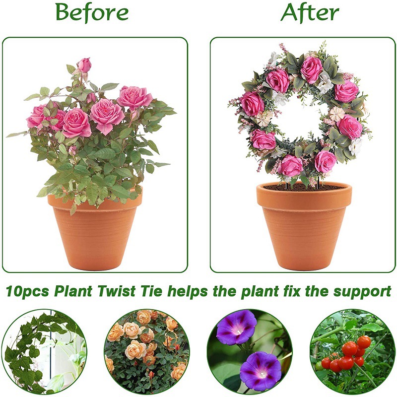 Plant Climbing Frame Potted Flower Arrange Stand Green Plant Climbing Vine Flower Stand Balcony Support Iron Frame Amazon