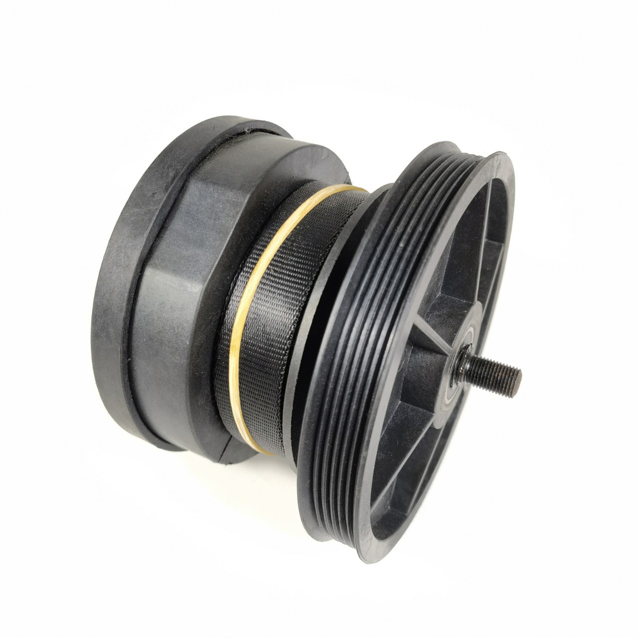 Rowing machine resistance system pull-back device spring stack group magnetic control rowing machine webbing rebound system fitness equipment