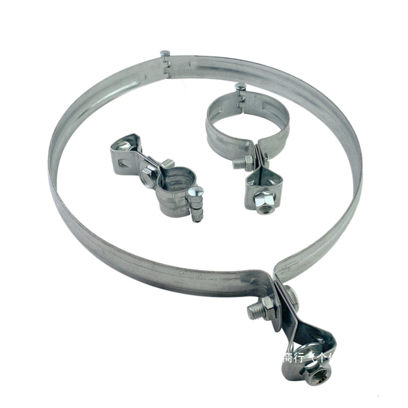 Galvanized Carbon Steel M10 Hanging Head Without Rubber Lantern Clamp Dn15-Dn300 Lantern Hoop Water Pipe Clamp Pipe Clamp