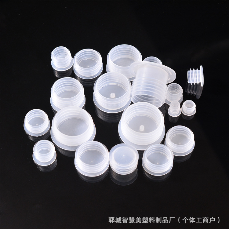 Plastic Threaded Bottle Stopper Translucent Sealing Stopper Red Wine and White Wine Stopper Nut Stopper Pe Bottle Cap Plug Hole Stopper Source Manufacturer