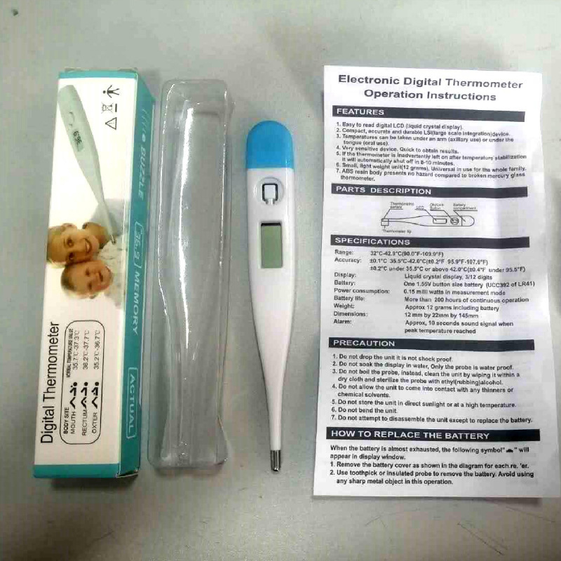 Explosions] foreign trade cross-border hard head electronic thermometer adult children oral underarm thermometer electronic thermometer