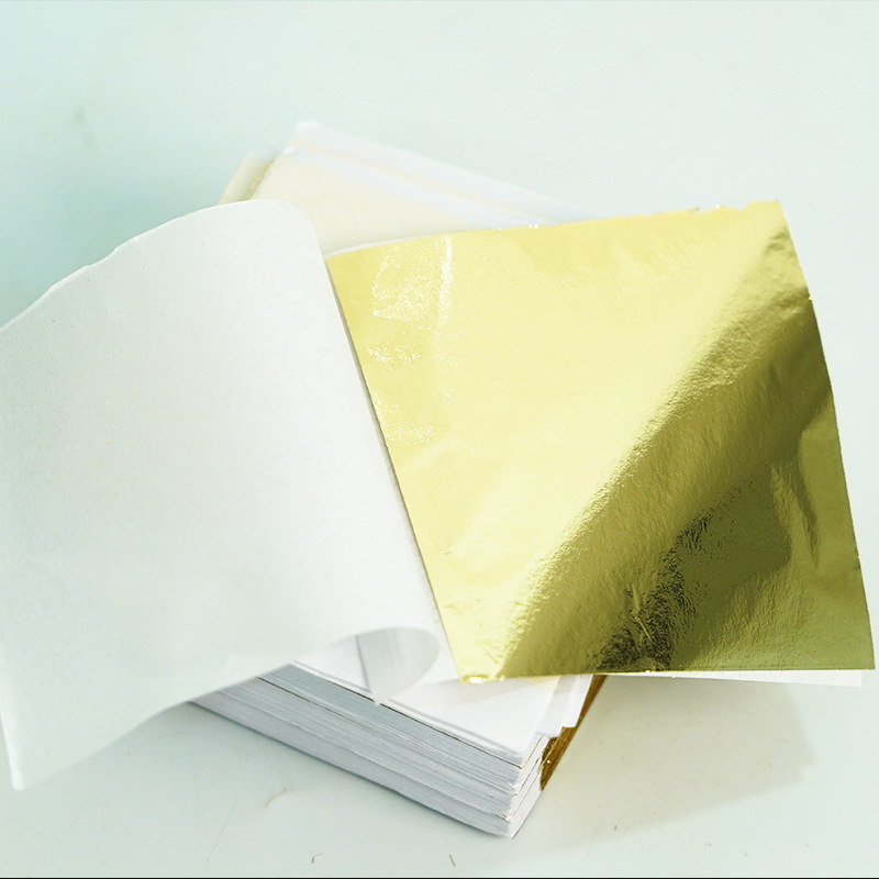 Multi-Color 9*9 Gold Foil Paper Non-Cracking Ceiling Decoration Buddha Statue Square Wedding Gold Foil DIY Handmade Gold Foil Paper