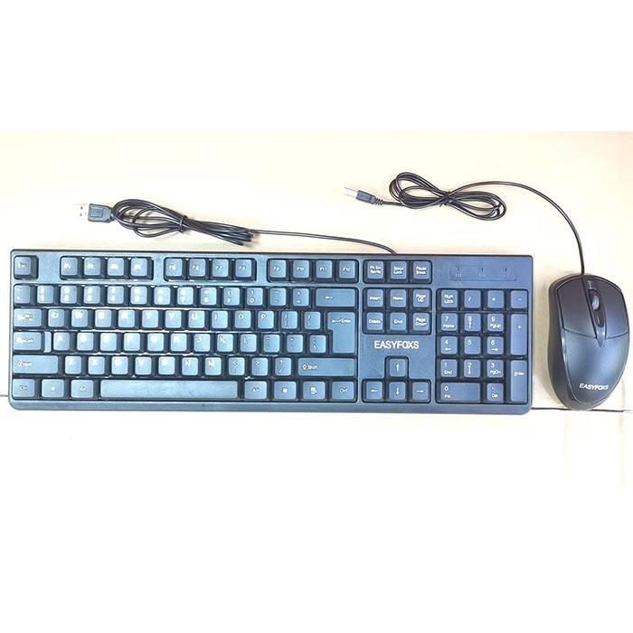 Computer keyboard factory direct supply comfortable keyboard and mouse set office home DIY standard wired USB keyboard
