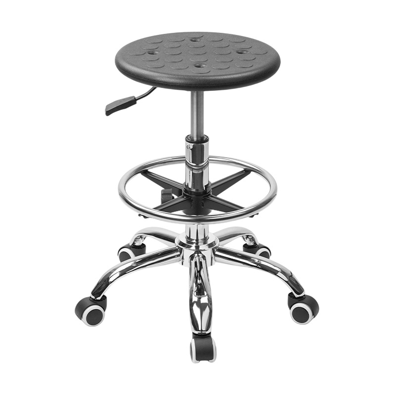 Laboratory Anti-Static Chair Lift Work Round Stool Electronic Factory Production Workshop Assembly Line Sliding Wheelchair Wholesale