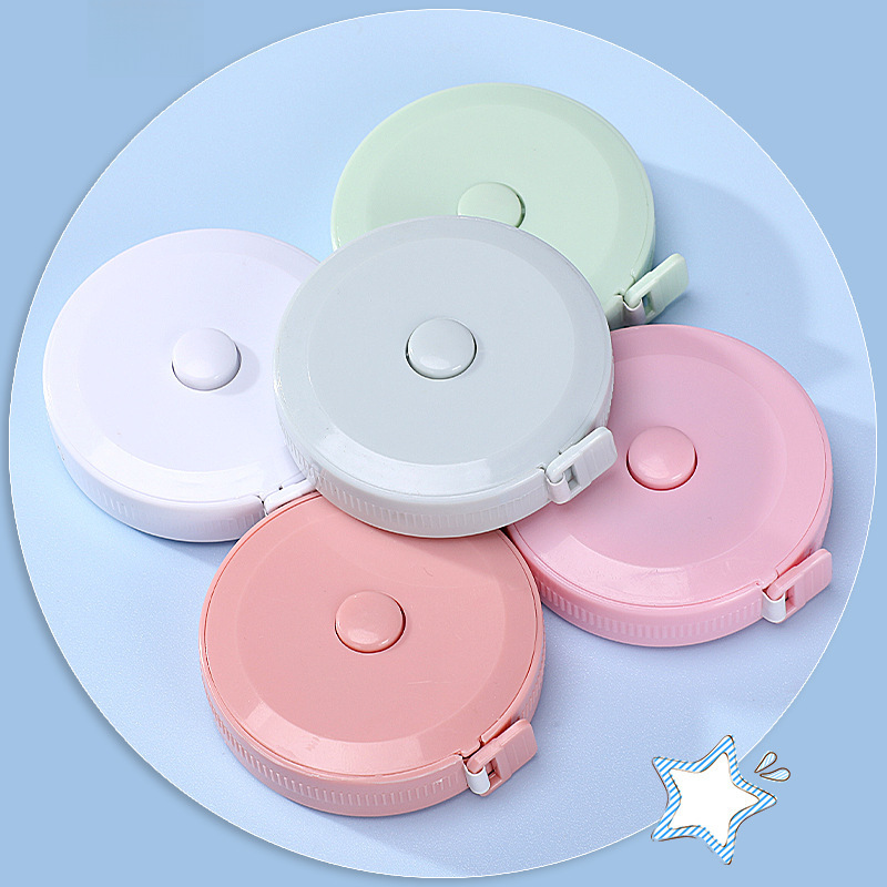 Cute small tape measure simple portable soft tape measure three-circumference chest circumference hip circumference waist circumference clothing measure height ruler