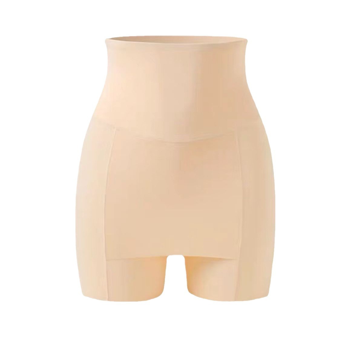 Women's Safety Shorts Anti-Exposure Ice Silk Plus Size Double-Layer Crotch Coverage High-Waisted Tummy Control Non-Curling Seamless Pure Cotton Crotch