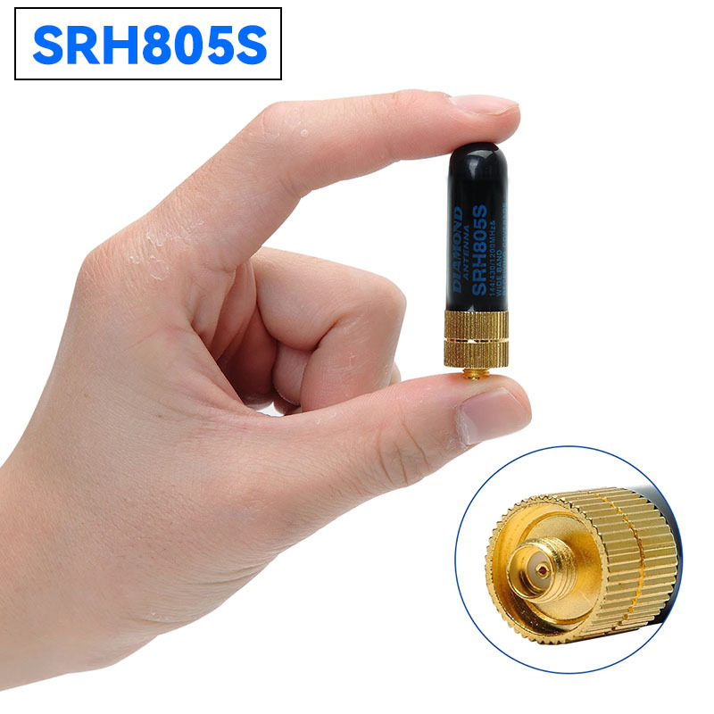 Антенна Diamond Srh805S, ручное радио, разъем Sam, 4.5 см, thumb UV, двухдиапазонная, малошумная радиостанция